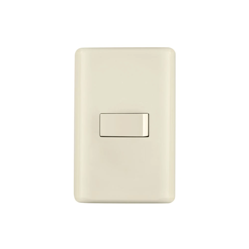26642 PLACA ARMADA 1 INTERRUPTOR SENCILLO, MARFIL, VOLTECK