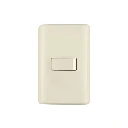 26642 PLACA ARMADA 1 INTERRUPTOR SENCILLO, MARFIL, VOLTECK
