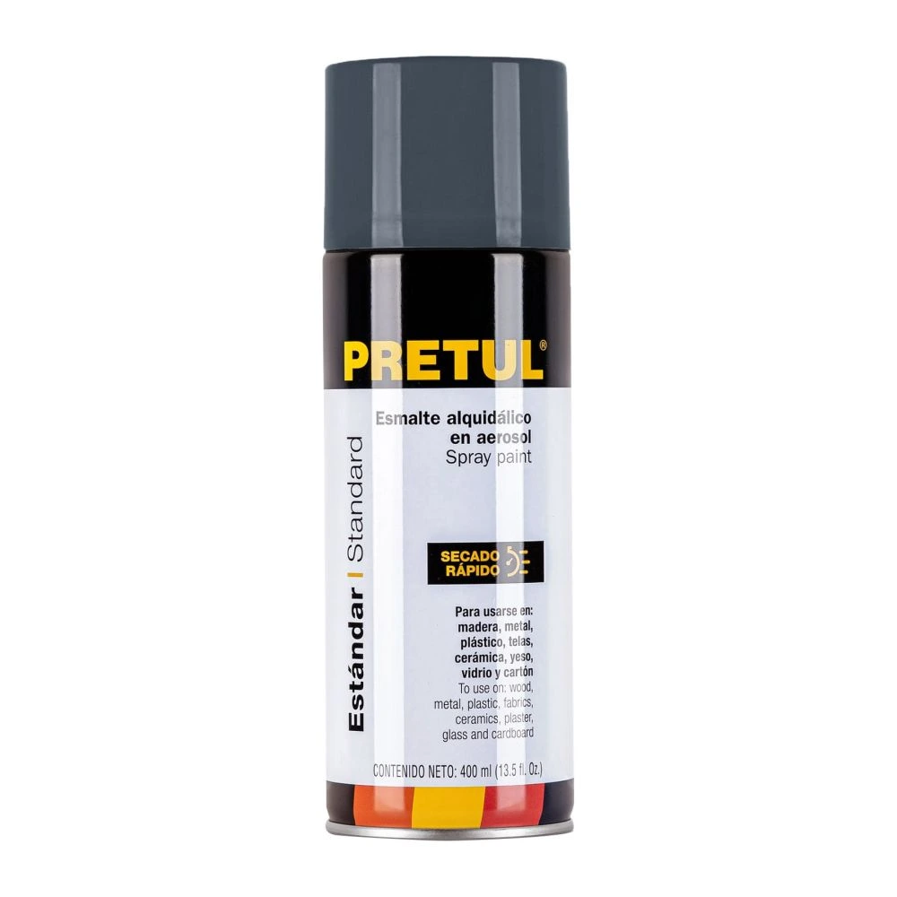 27002 PINTURA EN AEROSOL, GRIS PRIMARIO, 400 ML, PRETUL