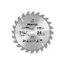 27055 DISCO SIERRA 7-1/4' P/MADERA, 24 DIENTES CENTRO 5/8', PRETUL