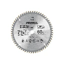 27059 DISCO SIERRA 7-1/4' P/MADERA, 60 DIENTES CENTRO 5/8', PRETUL