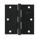 27135 BISAGRA CUADRADA 3-1/2', NEGRO MATE, CABEZA PLANA, BASIC