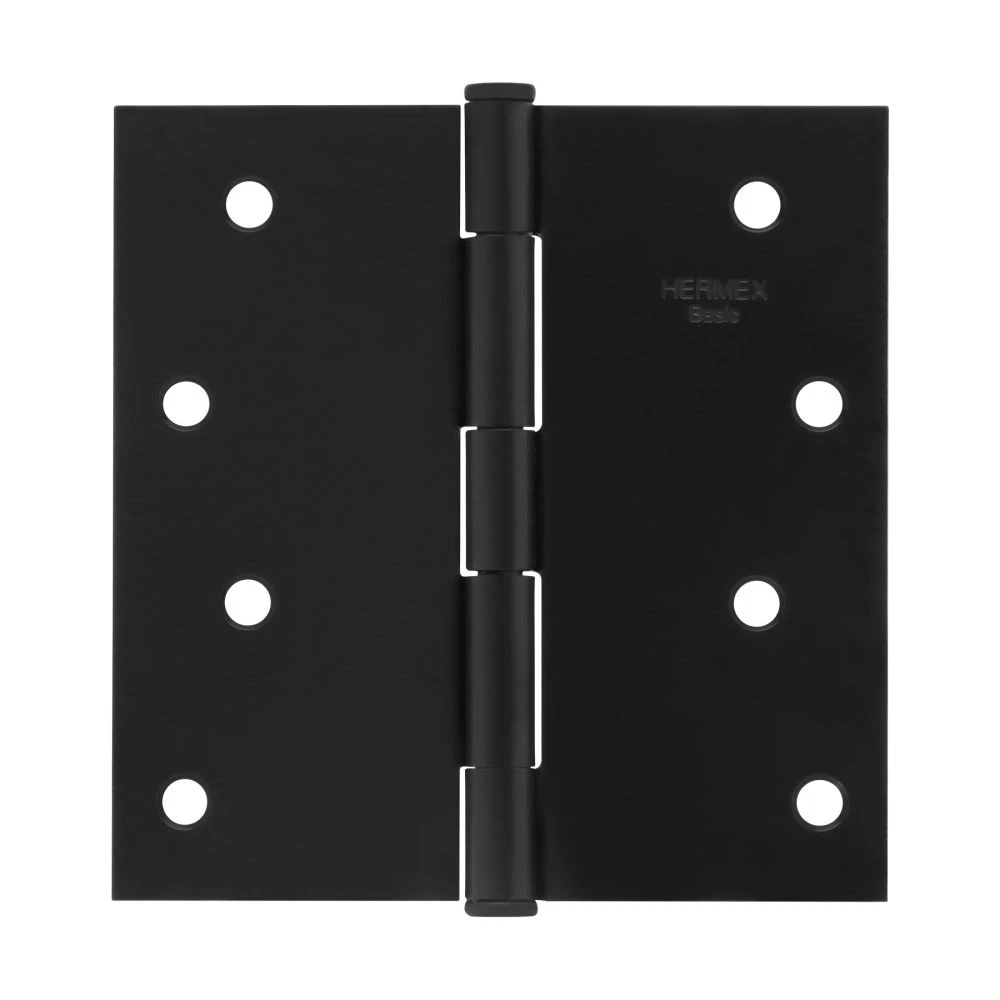 27136 BISAGRA CUADRADA 4', NEGRO MATE, CABEZA PLANA, BASIC