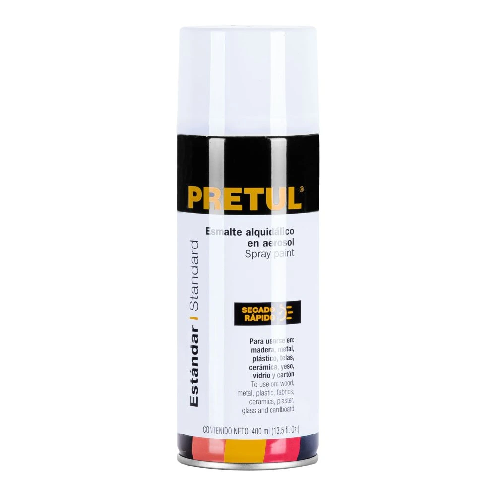 [PA-BB-P] 27171 PINTURA EN AEROSOL, BLANCO BRILLANTE, 400ML, PRETUL