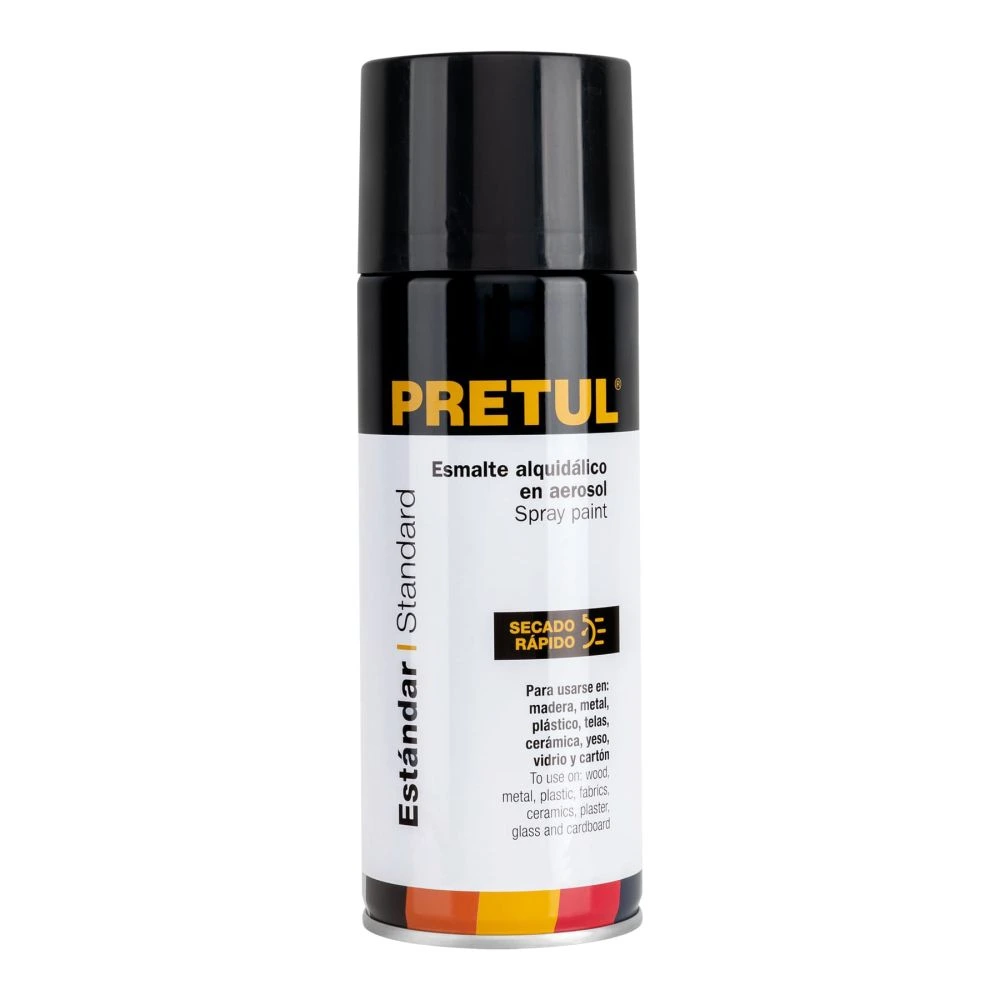 27172 PINTURA EN AEROSOL, NEGRO MATE, 400 ML, PRETUL