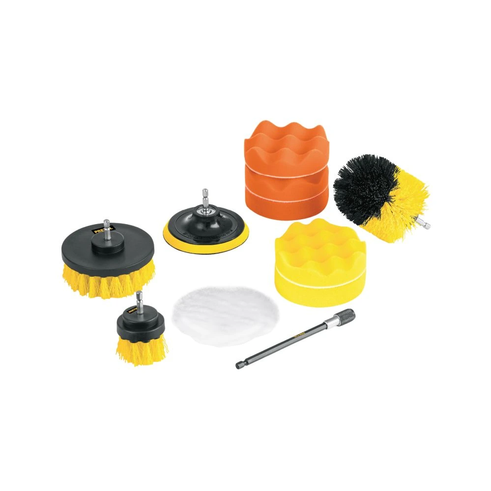 27190 JUEGO 11 ACCESORIOS, LIMPIEZA Y PULIDO PARA TALADRO, PRETUL