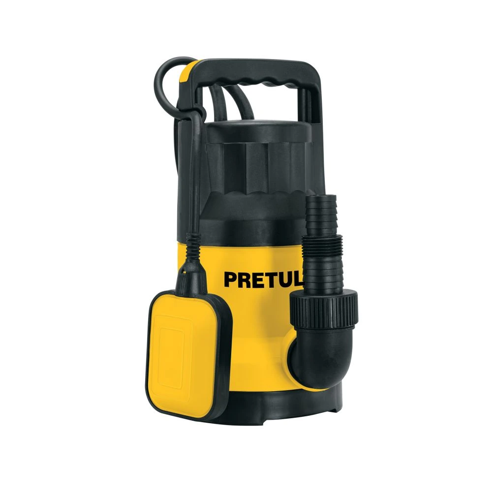 27197 BOMBA SUMERGIBLE PLÁSTICA, 1 HP PARA AGUA LIMPIA, PRETUL