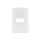 27222 PLACA 1 MÓDULO DE ABS, BLANCA, VOLTECK BASIC