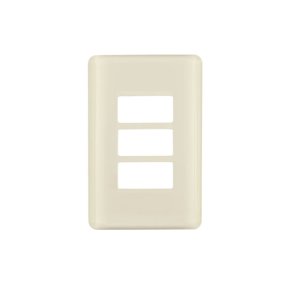 [PPTR-BI] 27233 PLACA 3 MÓDULOS, MARFIL, LÍNEA VOLTECK BASIC