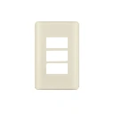 27233 PLACA 3 MÓDULOS, MARFIL, LÍNEA VOLTECK BASIC