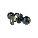 28139 CERRADURA TIPO ESFERA, CILÍNDRICO, BAÑO, NEGRO, BASIC