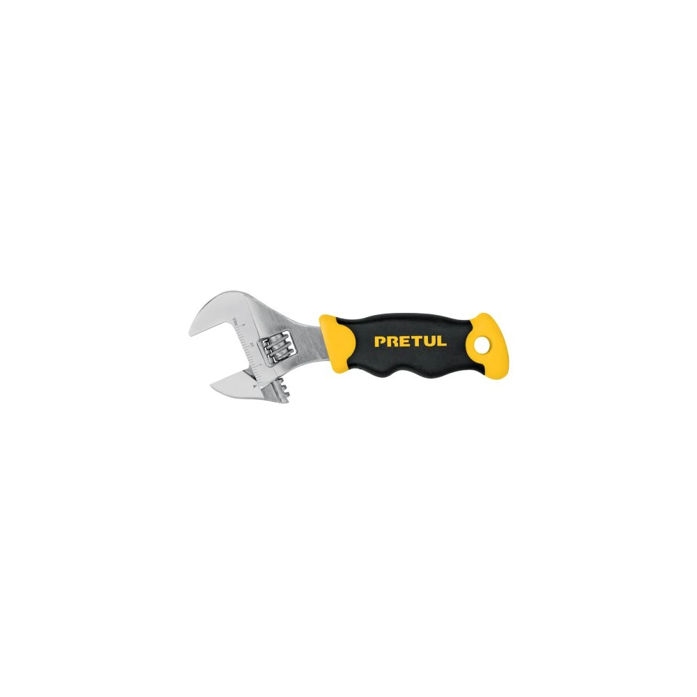 [PECO-6P] 28219 LLAVE AJUSTABLE (PERICO CORTO) 6' CROMADA CON GRIP, PRETUL