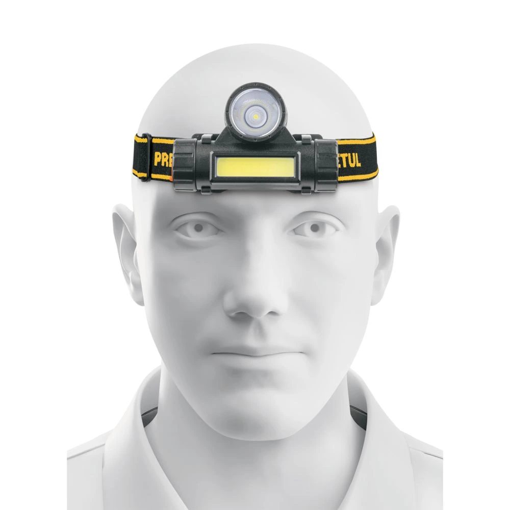 [LI-CA-110RP] 28256 LINTERNA DE MINERO LED 180 LM, CON IMÁN, RECARGABLE, PRETUL