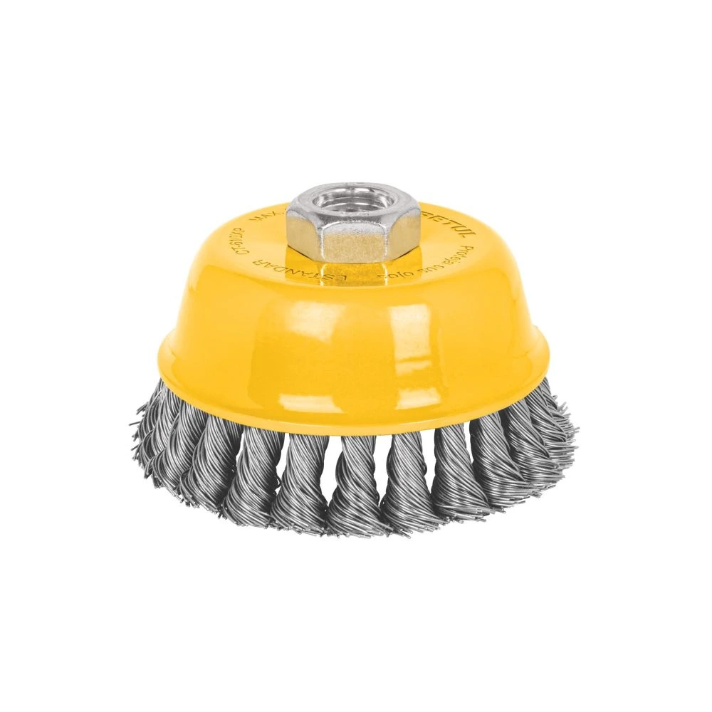 28259 CARDA COPA 4' ALAMBRE TRENZADO GRUESO, EJE 5/8'-11, PRETUL