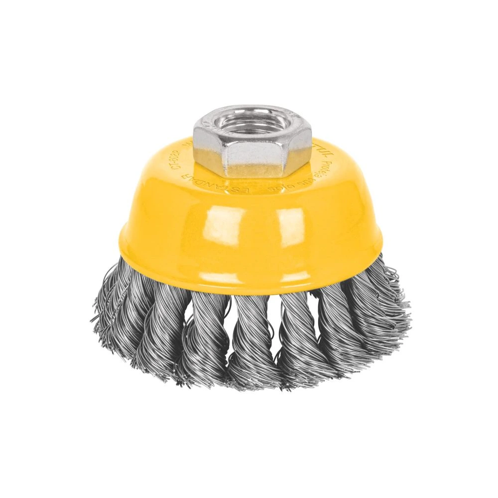 28266 CARDA COPA 3' ALAMBRE TRENZADO FINO, EJE 5/8'-11, PRETUL