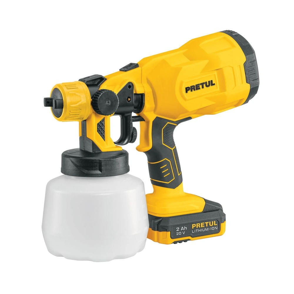 29010 PISTOLA PARA PINTAR, 20V, 1 BATERÍA 2AH, PRETUL