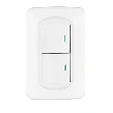 29053 PLACA ARMADA 2 INTERRUPTORES 1.5 MÓDULOS, TOLEDO, BASIC