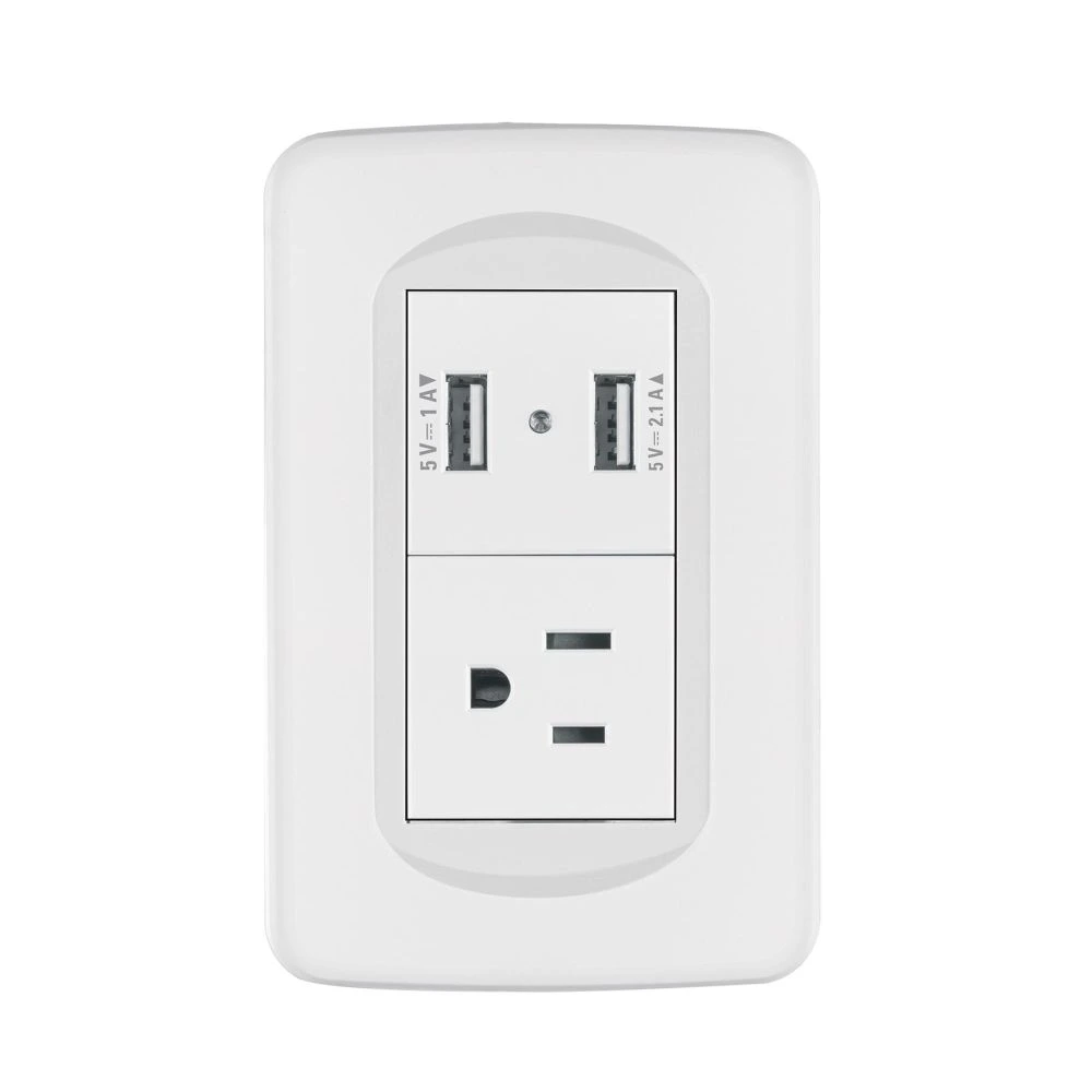 [COUSB-TB] 29062 PLACA ARMADA 1CONTACTO Y 2 PUERTOS USB 1.5 MÓDULOS, TOLEDO