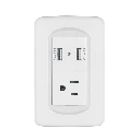 29062 PLACA ARMADA 1CONTACTO Y 2 PUERTOS USB 1.5 MÓDULOS, TOLEDO