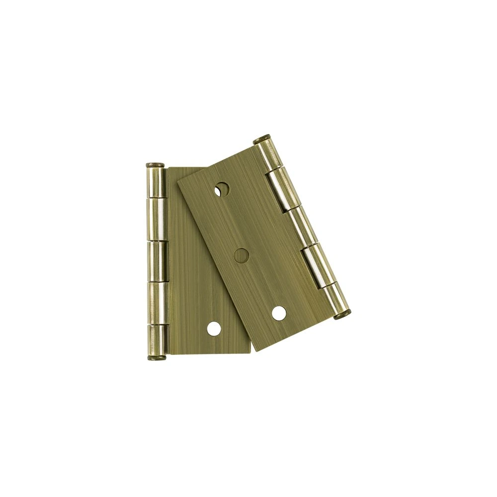 [BC-302PPB] 29065 BOLSA C/2 BISAGRAS CUADRADAS 3', PLANA, LATÓN ANT, BASIC
