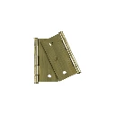 29065 BOLSA C/2 BISAGRAS CUADRADAS 3', PLANA, LATÓN ANT, BASIC
