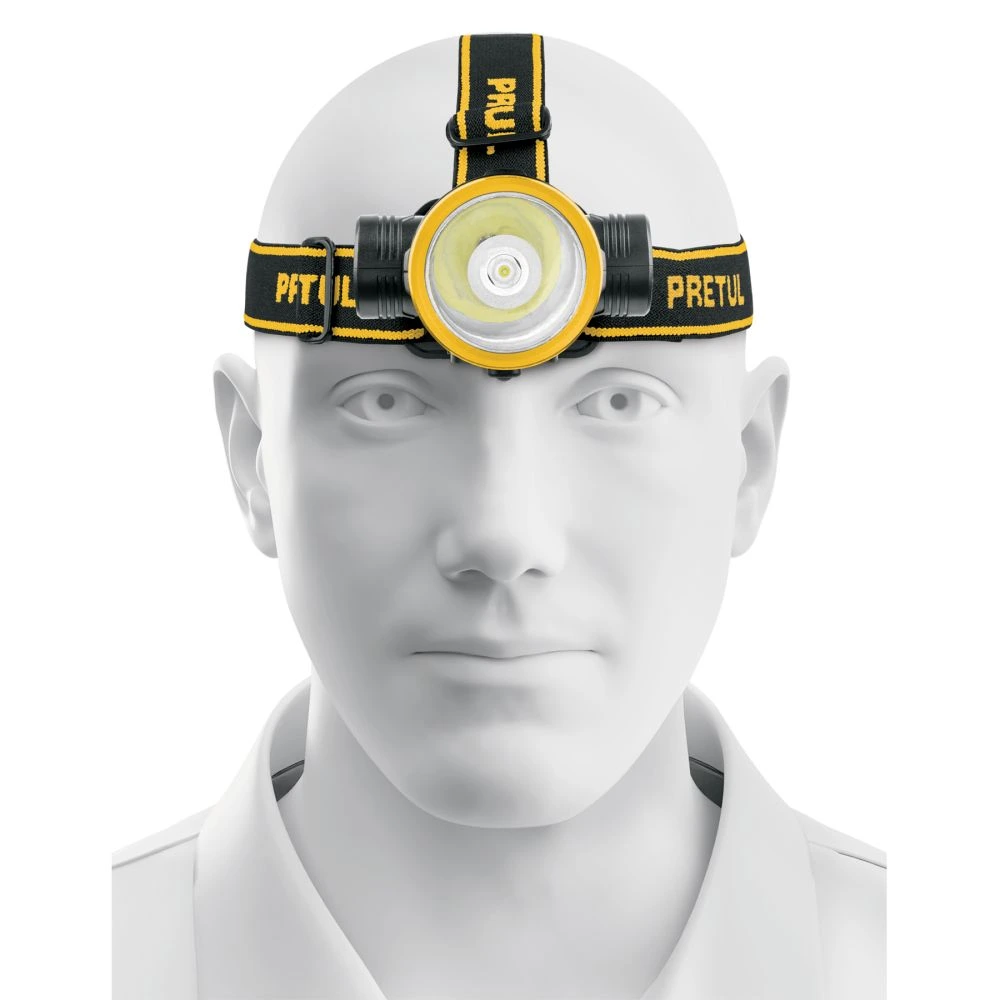 [LI-CA-90RP] 29088 LINTERNA DE MINERO LED 95 LM, RECARGABLE, PRETUL