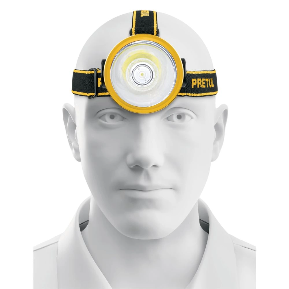 29089 LINTERNA DE MINERO LED 160 LM RECARGABLE, PRETUL