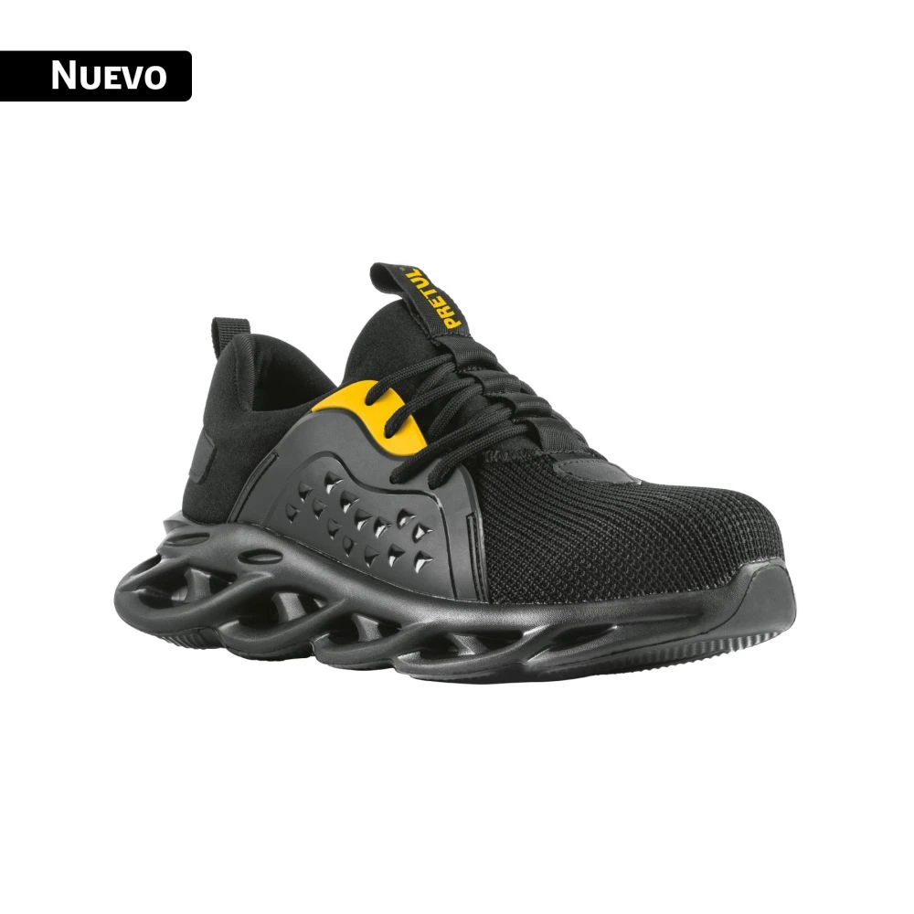 29904 TENIS DE SEGURIDAD #23, CASQUILLO METÁLICO, NEGROS, PRETUL