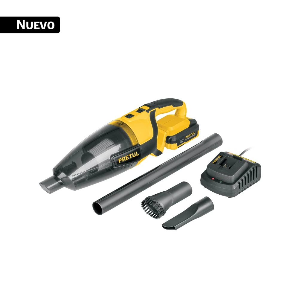 29940 ASPIRADORA PARA AUTO, 20V, 1 BATERÍA 2AH, PRETUL