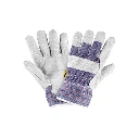 29976 GUANTES DE CARNAZA Y LONETA, UNITALLA, PRETUL