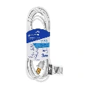 40152 EXTENSIÓN ELÉCTRICA DOMÉSTICA 3 M CLAVIJA RECTA, BLANCA