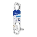 40156 EXTENSIÓN ELÉCTRICA DOMÉSTICA 8 M CLAVIJA RECTA, BLANCA