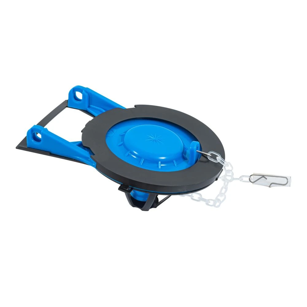 [SA-010] 40172 SAPO 3' PARA WC, PVC AZUL, CADENA PLÁSTICA, FOSET BASIC