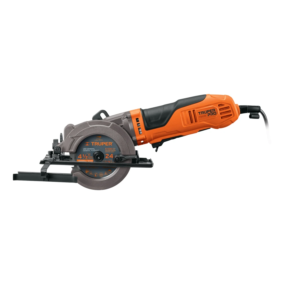 100123 SIERRA CIRCULAR COMPACTA 4-1/2', 750W, TRUPER PRO