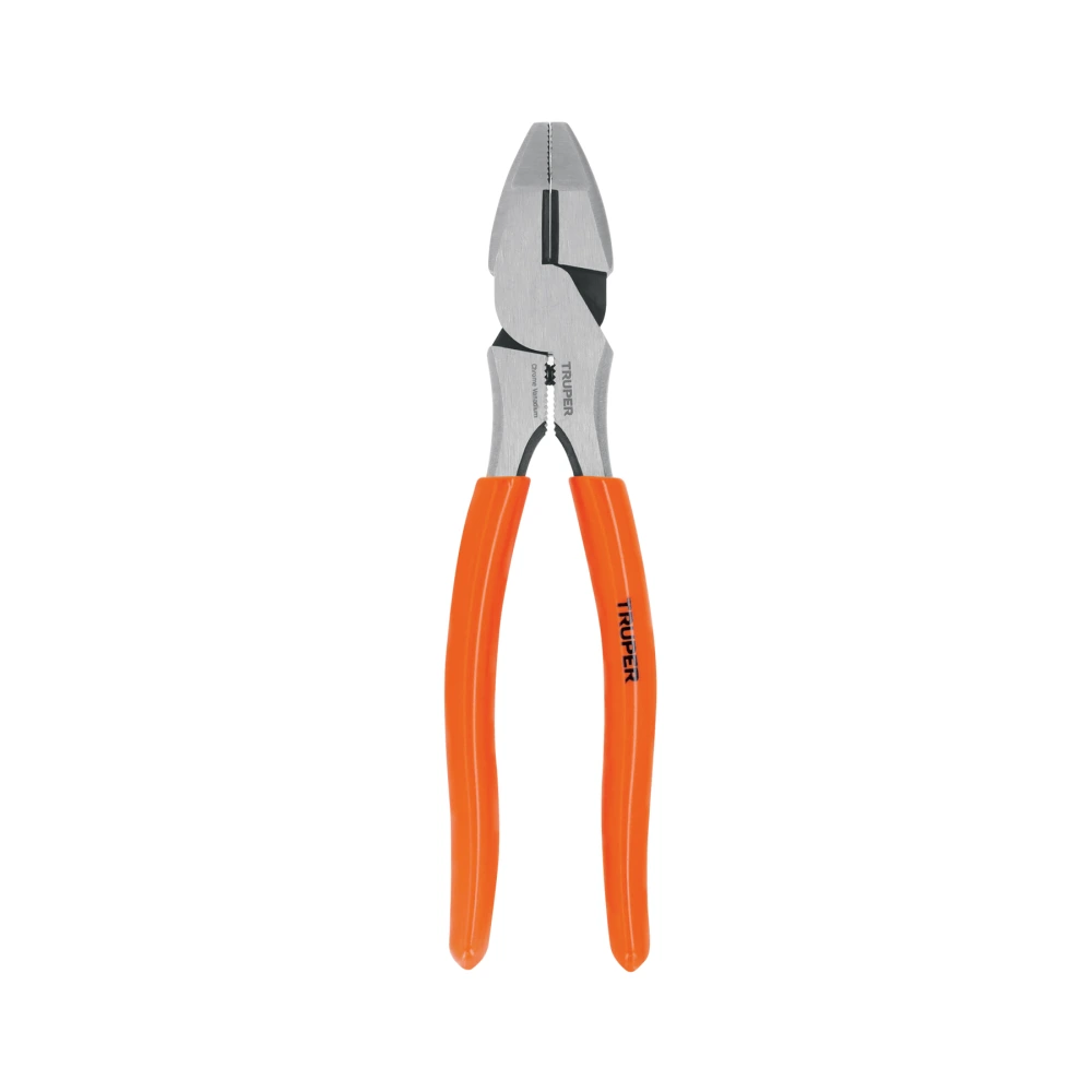 100138 PINZA PARA ELECTRICISTA 8' ALTA PALANCA MANGO PVC, TRUPER