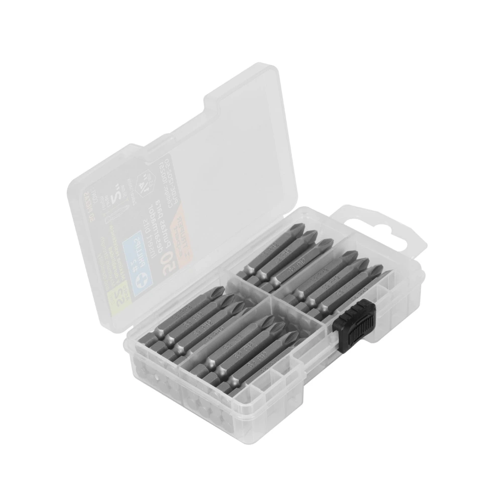 100251 ESTUCHE CON 50 PUNTAS DE CRUZ PH2 LARGO 2', TRUPER EXPERT
