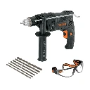 100292 COMBO ROTOMARTILLO/DESTORNILLADOR 1/2' 700W, 7 ACC, IND