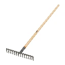 100493 RASTRILLO RECTO DE 14 DIENTES, MANGO DE 54', TRUPER