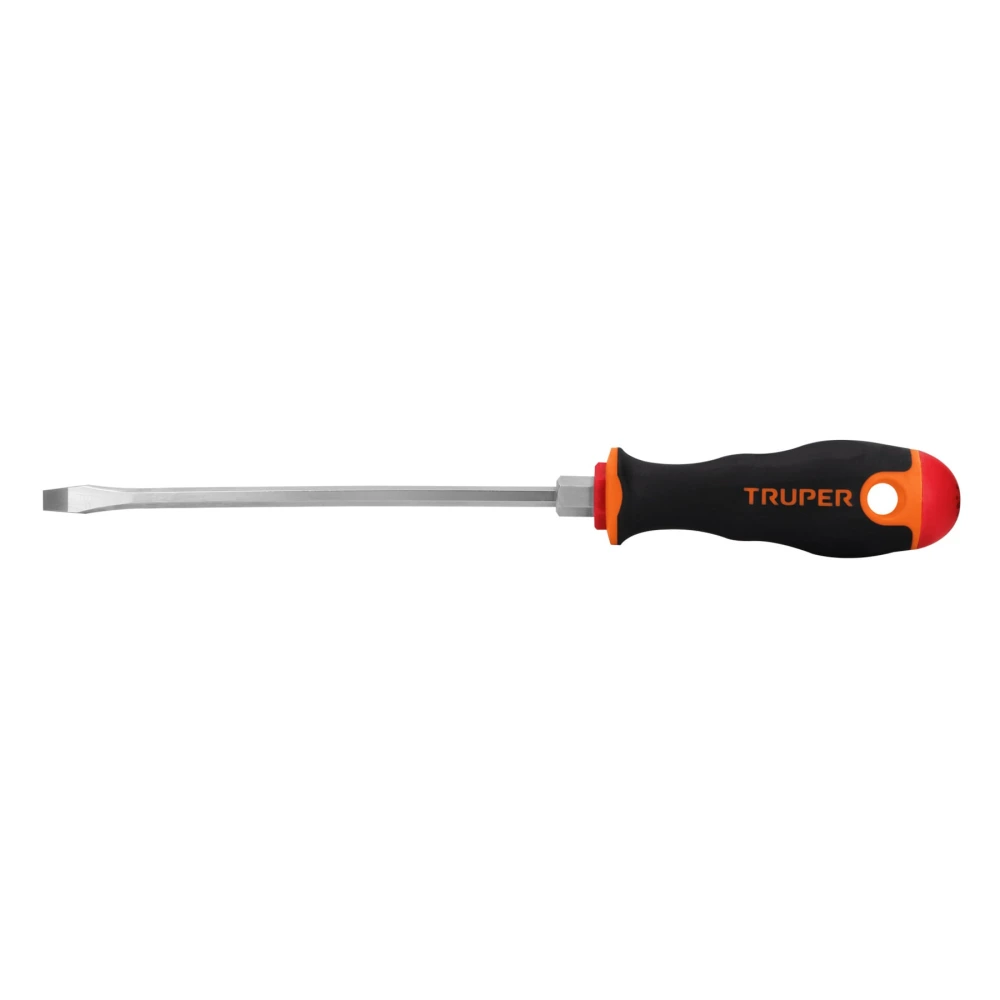 100832 DESARMADOR PLANO 3/16' X 6' MANGO COMFORT GRIP, TRUPER
