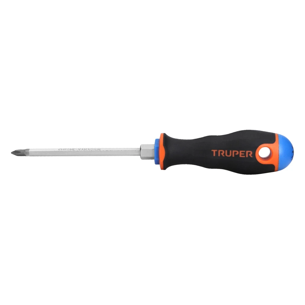 [DP-3/16X4B] 100836 DESARMADOR DE CRUZ 3/16' X 4' MANGO COMFORT GRIP, TRUPER