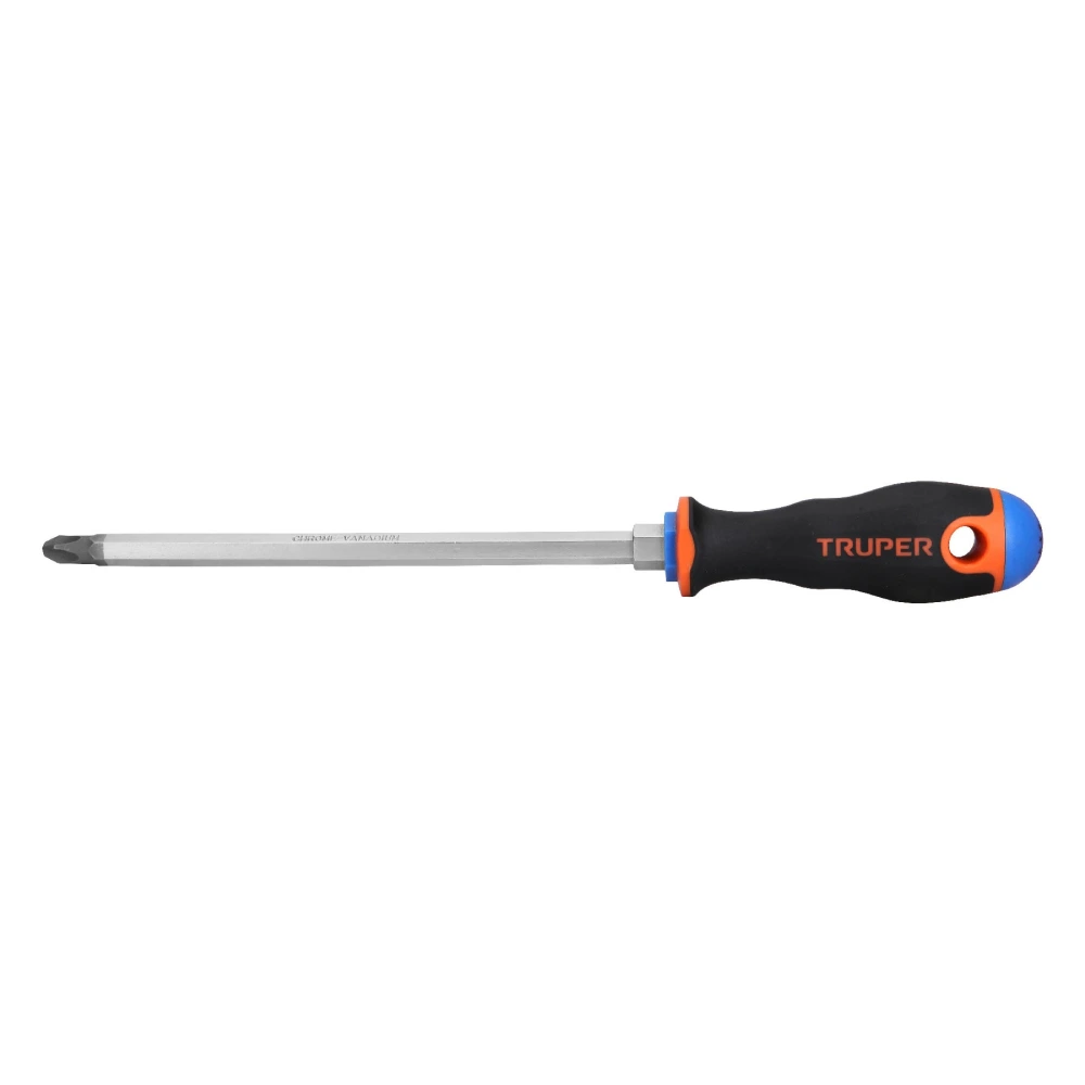 100839 DESARMADOR DE CRUZ 3/8' X 8' MANGO COMFORT GRIP, TRUPER