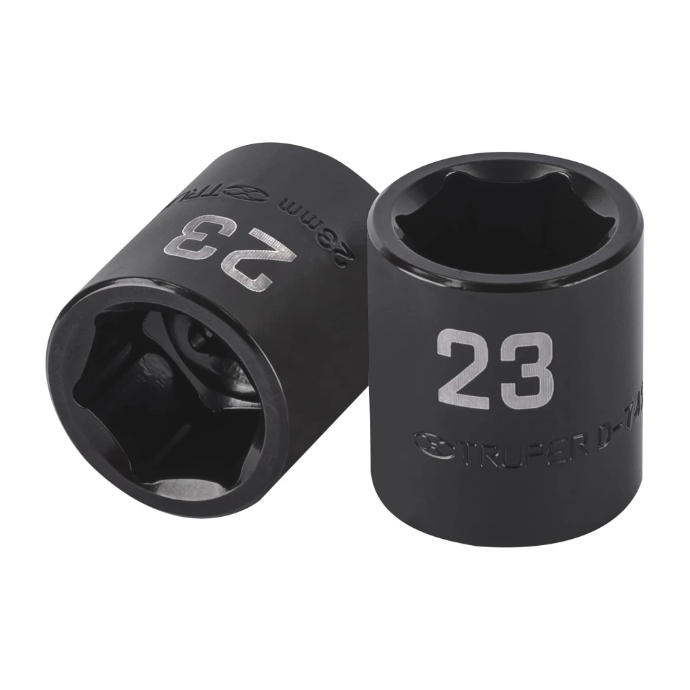 100896 DADO DE IMPACTO DE 23 MM, 6 PUNTAS, CUADRO 1/2', TRUPER