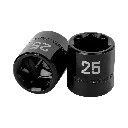 100898 DADO DE IMPACTO DE 25 MM, 6 PUNTAS, CUADRO 1/2', TRUPER