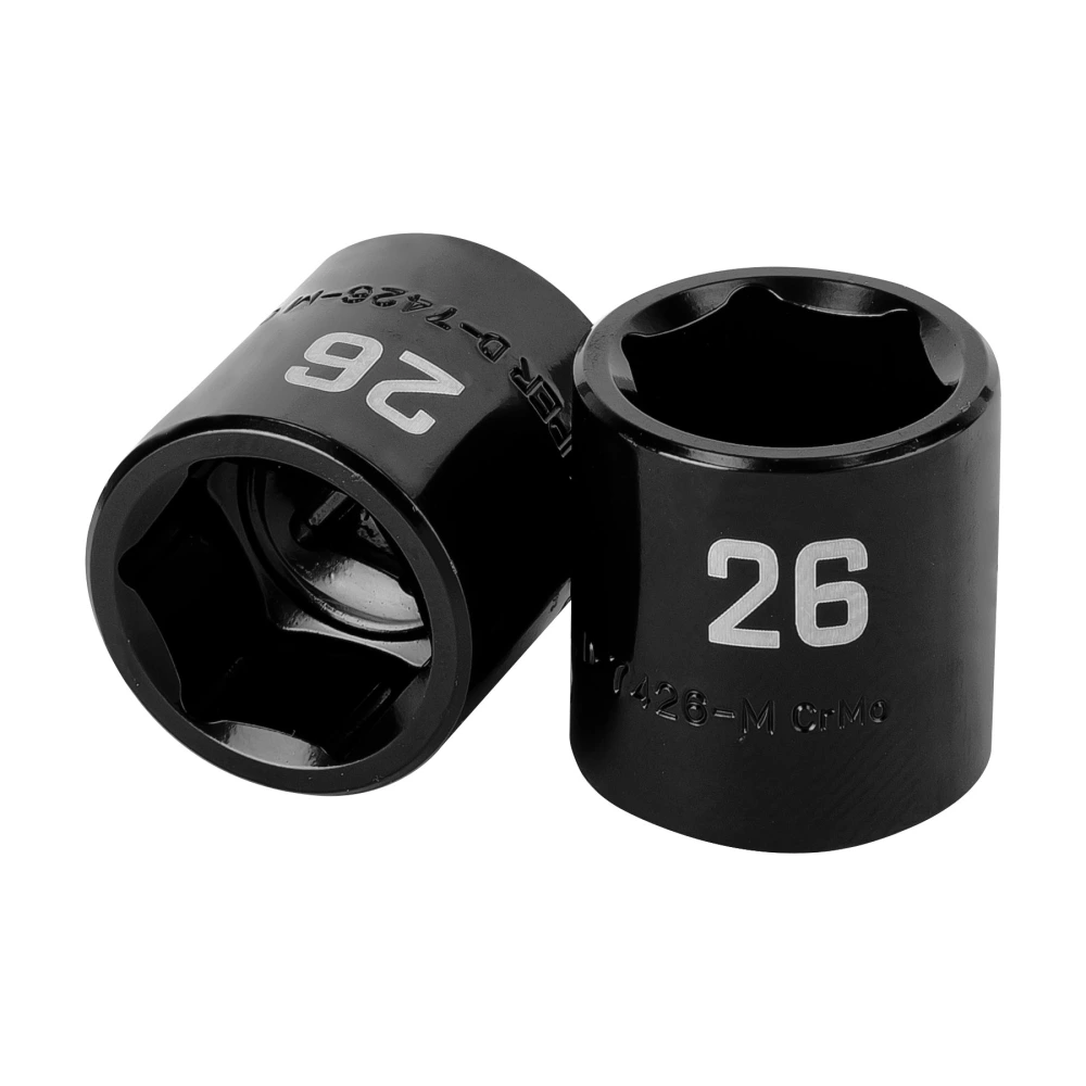 100899 DADO DE IMPACTO DE 26 MM, 6 PUNTAS, CUADRO 1/2', TRUPER