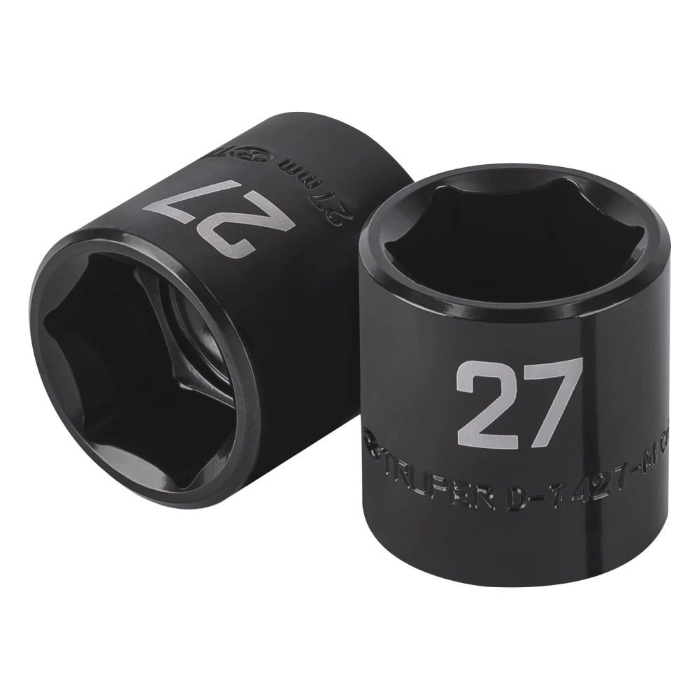 100920 DADO DE IMPACTO DE 27 MM, 6 PUNTAS, CUADRO 1/2', TRUPER