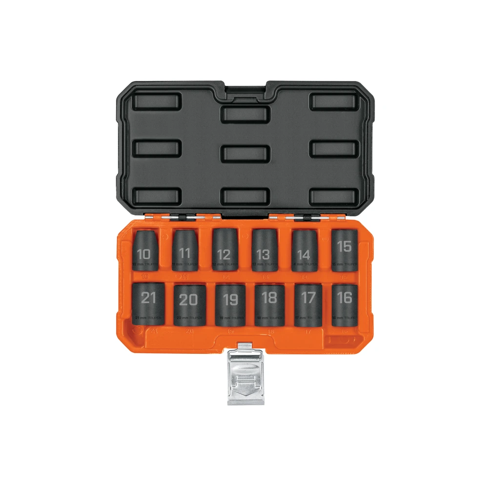 100944 JUEGO DE 12 DADOS DE IMPACTO CUADRO 1/2', 6 PUNTAS MM