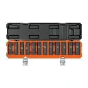 100946 JUEGO DE 12 DADOS LARGOS DE IMPACTO CUADRO 1/2', 6 PUNTAS MM