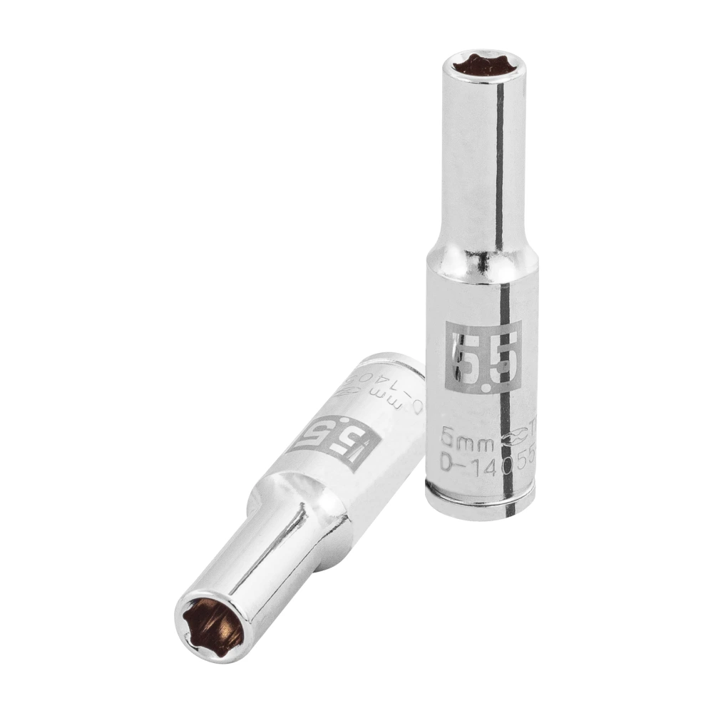 100970 DADO LARGO DE 5.5 MM, 6 PUNTAS, CUADRO 1/4', TRUPER