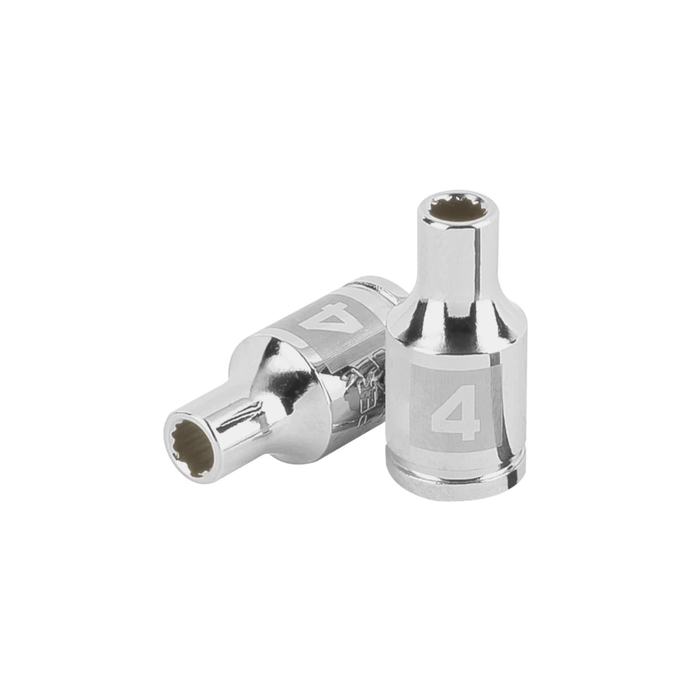 [D-1404-BM] 100973 DADO DE 4 MM, 12 PUNTAS, CUADRO 1/4', TRUPER