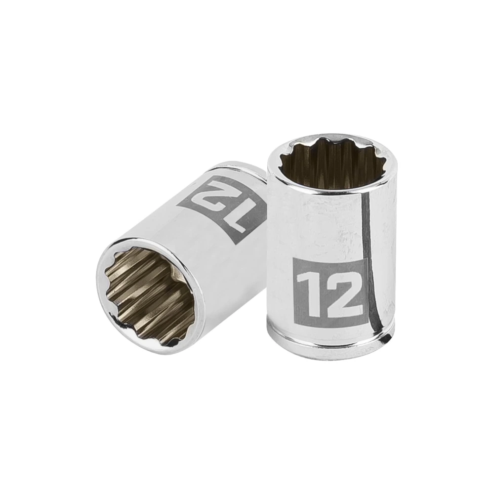 [D-1412-BM] 100986 DADO DE 12 MM, 12 PUNTAS, CUADRO 1/4', TRUPER